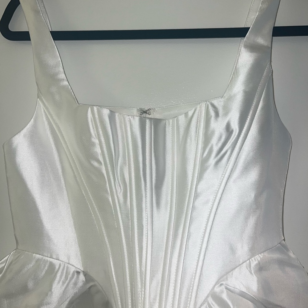 LULUS White Drop Waist Mini dress